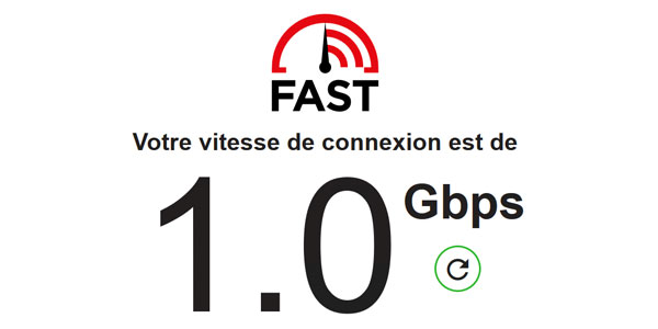 test connexion debit bande passante internet fast fast.com