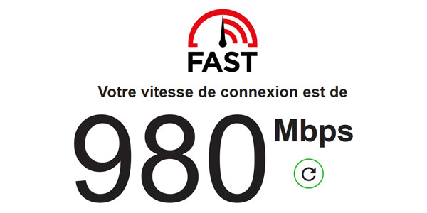test connexion debit bande passante internet fast fast.com