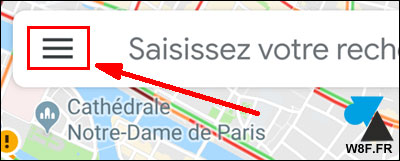 tutoriel Google Maps menu Android iOS iPhone