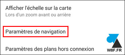 tutoriel Google Maps Paramètres Android iOS iPhone settings