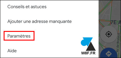 tutoriel Google Maps Paramètres Android iOS iPhone settings