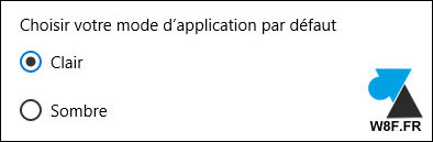 tutoriel Windows 10 mode application clair