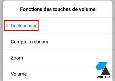 photo smartphone Xiaomi Mi touches volume déclencheur