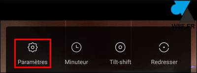 photo smartphone Xiaomi Mi paramètres settings