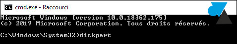 tutoriel diskpart windows 10 w10 cmd convert disk mbr gpt