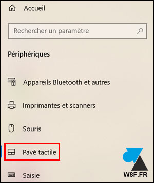 tutoriel pavé tactile touchpad trackpad Windows 10 laptop