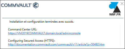 tutoriel installer Commvault sauvegarde