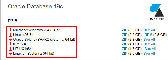 telecharger gratuit oracle database 19c oracle19 server sgbd