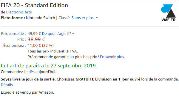 Fifa20 Fifa 20 achat pas cher Amazon