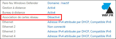 tutoriel NIC teaming configuration