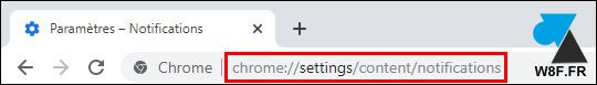 tutoriel Google Chrome bloquer notifications