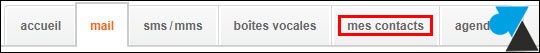 webmail Orange tutoriel contacts