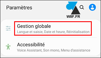 tutoriel reset Samsung Galaxy gestion globale