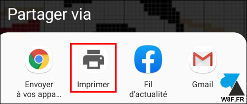 tutoriel Android Partager Imprimer