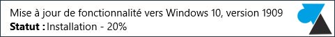 telecharger mise à jour Windows 10 1909 November 2019 update