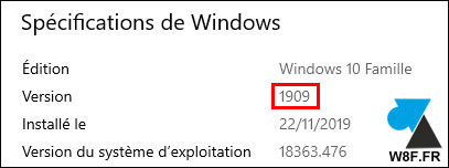 Windows 10 version 1909