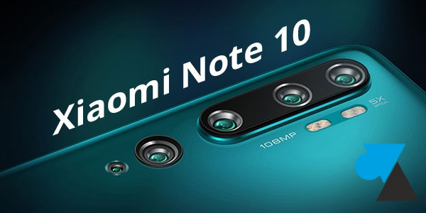 xiaomi note 10 capteur photo