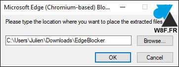 tutoriel bloquer Edge Chromium