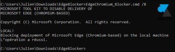 tutoriel bloquer Edge Chromium