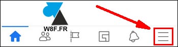 tutoriel Facebook Android menu options