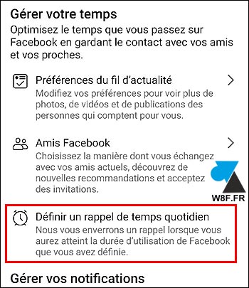 tutoriel temps passé Facebook définir rappel