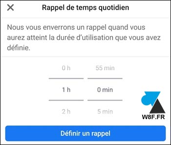 tutoriel temps passé Facebook rappel