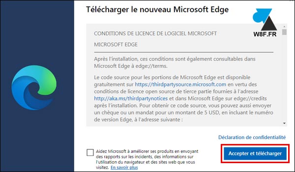 tutoriel télécharger Edge 2020 Chrome Windows 7 W7