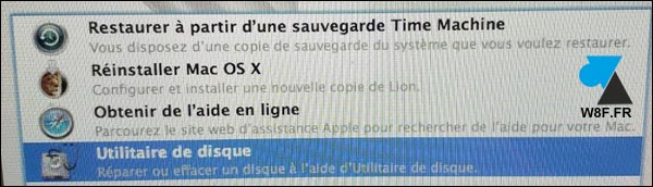 tutoriel réinstaller macOS Mac OS X francais utilitaire disque