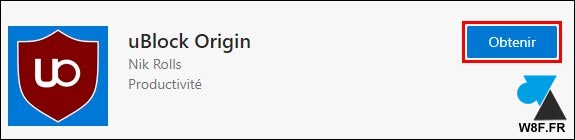 tutoriel telecharger ublock origin Edge 2020 bloqueur de pub