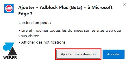 tutoriel telecharger Adblock Plus Edge Microsoft 2020