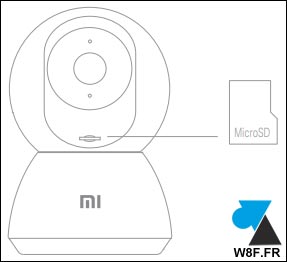 camera Xiaomi Mi Home Security 360 carte micro SD