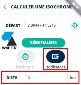 tutoriel geoportail isodistance