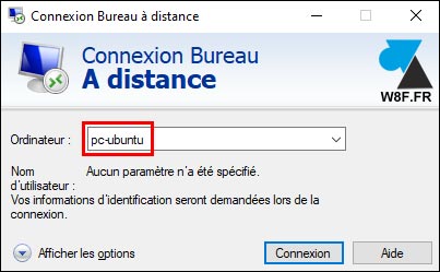 tutoriel Bureau à distance RDP mstsc