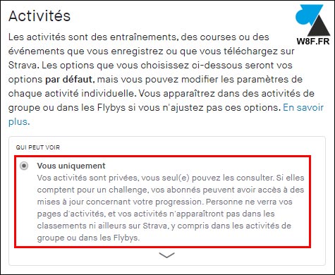 tutoriel confidentialité Strava activité privées vous uniquement