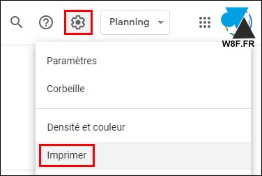 tutoriel Google Agenda imprimer calendrier