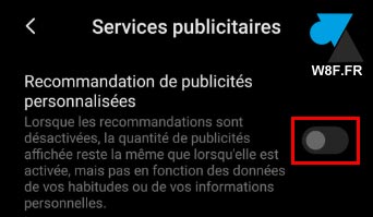 tutoriel Xiaomi paramètres desactiver publicité ciblée