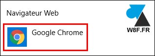 tutoriel Google Chrome navigateur par défaut Windows 10