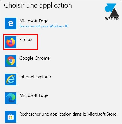 tutoriel Firefox navigateur par défaut Windows 10