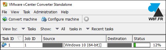 tutoriel VMware Converter ok Windows 10