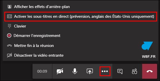 tutoriel Microsoft Teams transcription écrite réunion audio video