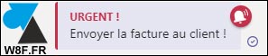 tutoriel Microsoft Teams message urgent rouge