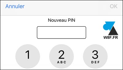 tutoriel iOS iPhone iPad changer code PIN