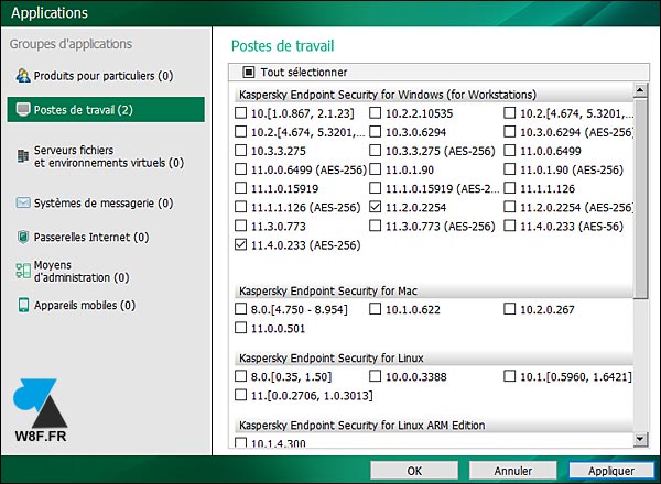 tutoriel Kaspersky Update Utility applications