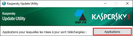tutoriel Kaspersky Update Utility applications