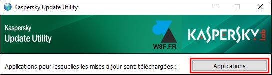 tutoriel Kaspersky Update Utility applications