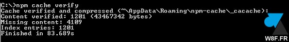 tutoriel npm cache verify