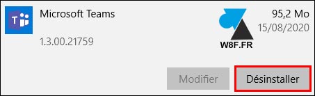 tutoriel Microsoft Teams desinstaller