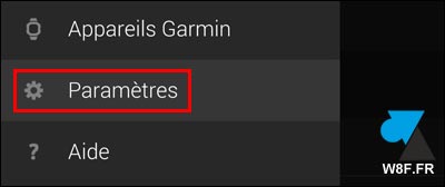 tutoriel parametres notification application montre Garmin