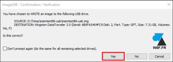 tutoriel memtest clé usb demarrage