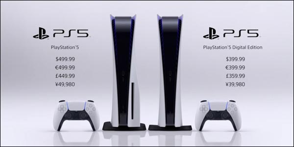 Sony PS5 PlayStation 5 prix